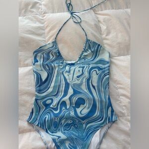 Princess Polly Blue Bodysuit